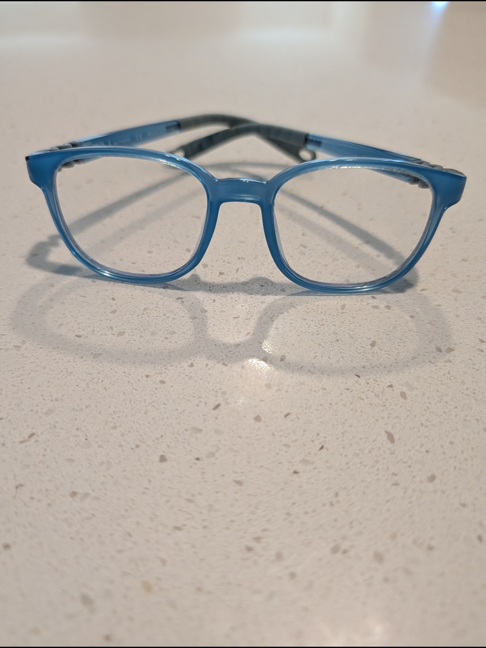 Kids Flexible Light Blue Round/Square Eyeglass Frames